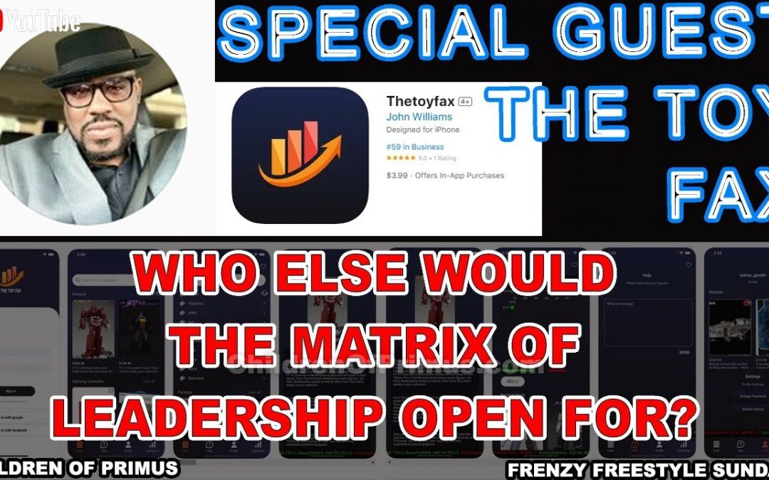 Who else would The Matrix of Leadership open for? – Frenzy Freestyle Sunday
