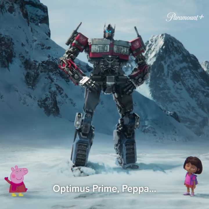 New Paramount + Advertisement Featuring Will Bills Quarterback Josh Allen And Rise Of The Beasts Optimus Prime