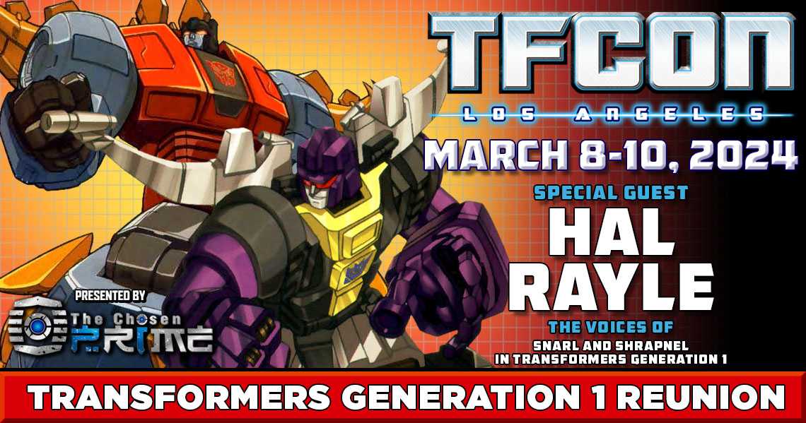 Transformers voice actor Hal Rayle to attend TFcon Los Angeles 2024