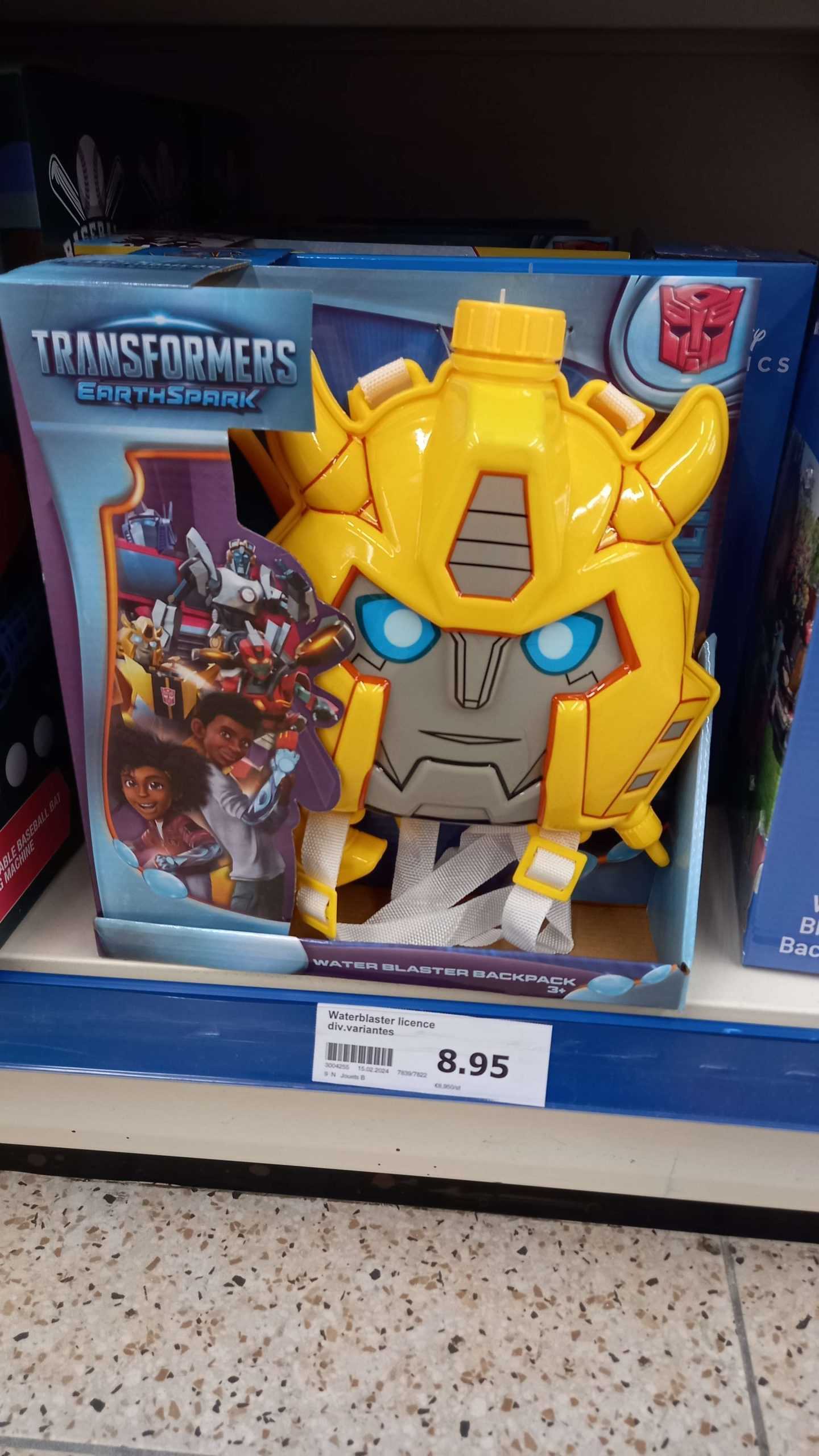 Transformers Earthspark Water Blaster Backpack Found In France
