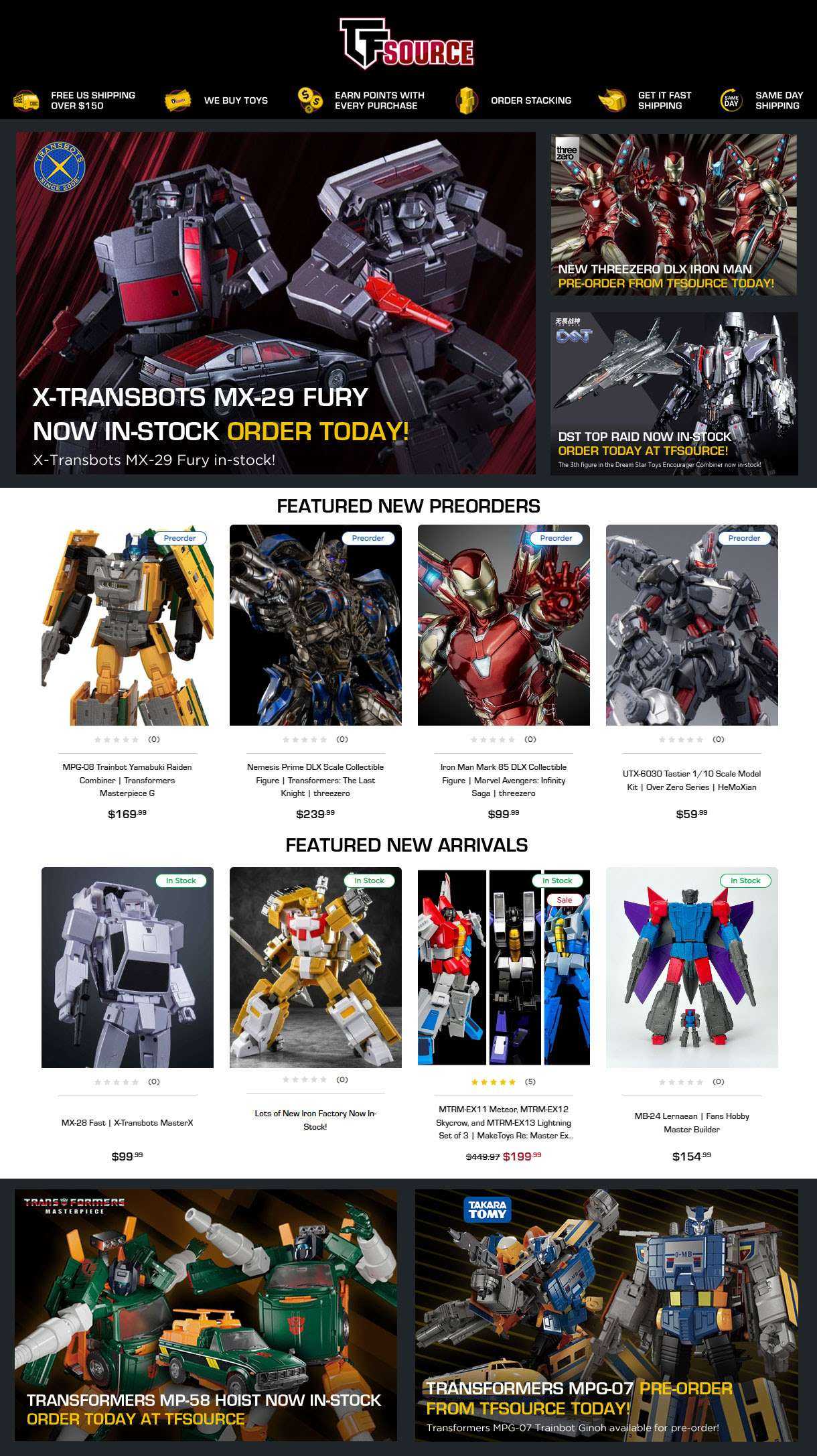 TFSource News – XTB Fast and Fury, MP-58 Hoist, threezero, Iron Factory and More!