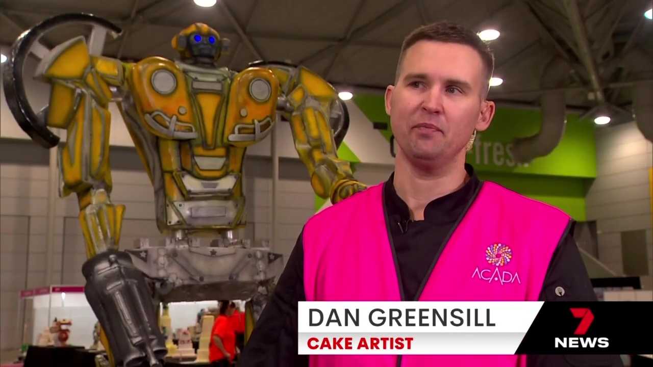 3-Meter Tall Bumblebee Movie Bumblebee Cake At The International Cake Show Australia