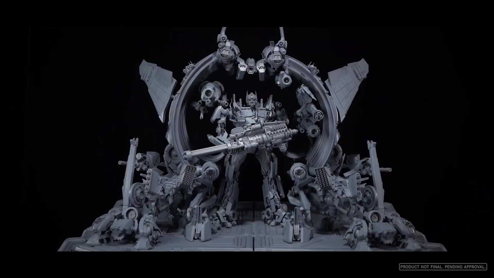 Prime 1 Studio Next Level Showcase XI – Dark Of The Moon Optimus Prime With Battle Platform & Rise Of The Beast Optimus Primal Statues