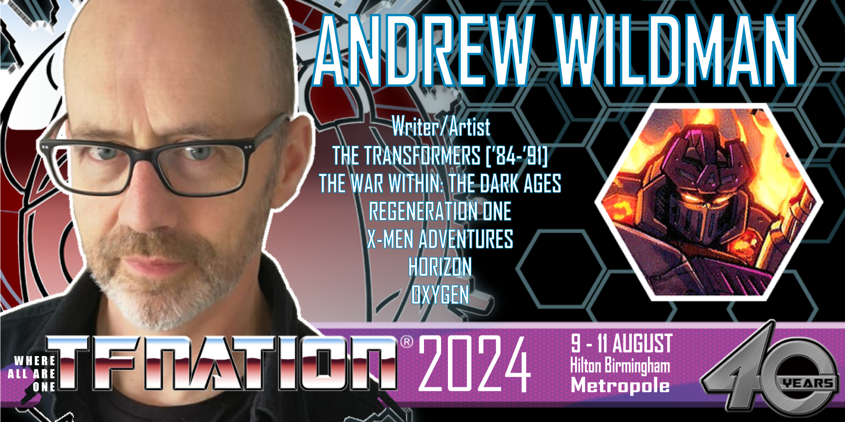 Andrew Wildman To Attend TFNation 2024