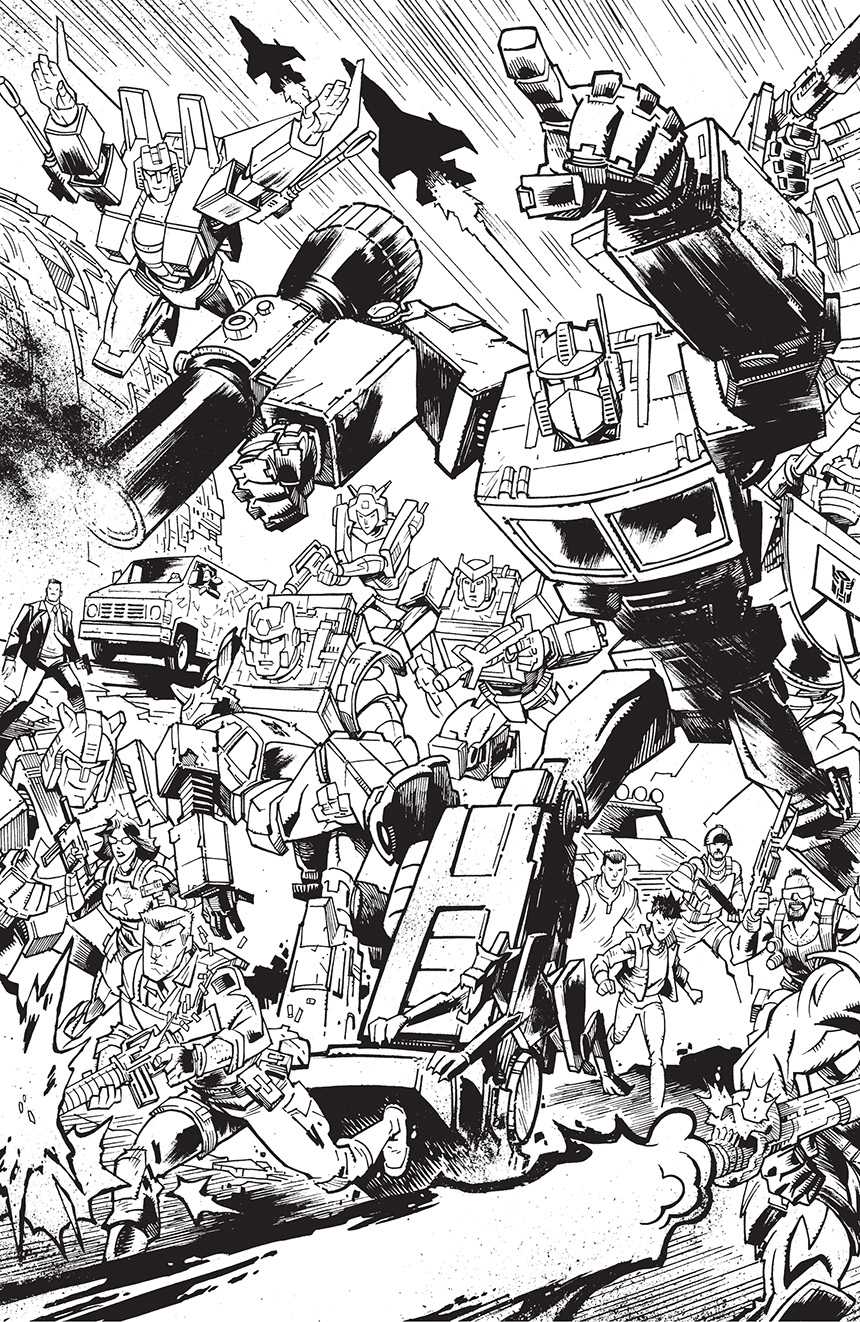 Skybound’s Energon Universe: First Anniversary Variant Cover Artwork