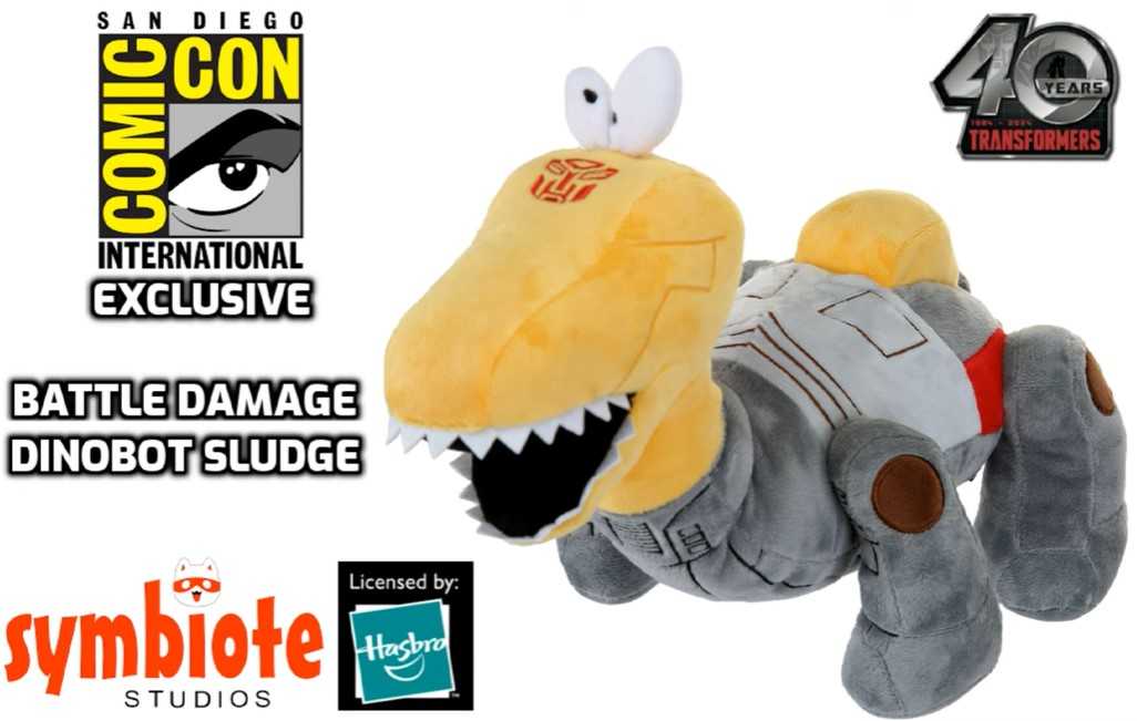 Symbiote Studios Transformers Battle Damage Dinobot Sludge Plush Revealed