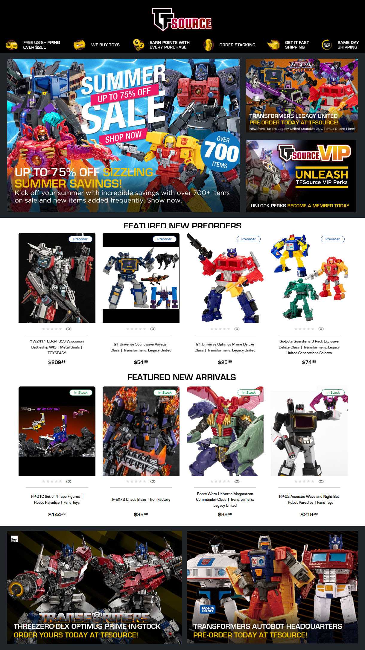 TFSource News – Legacy United, Iron Factory, Fans Toys, threezero, Toyeasy, Summer Sale and More!