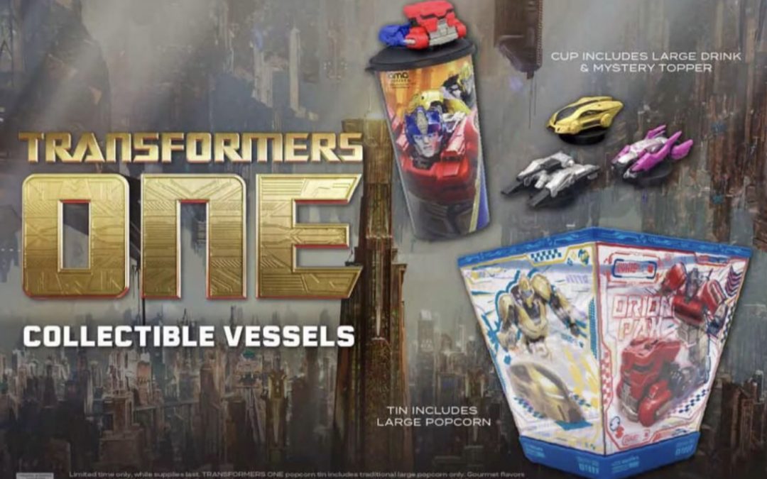 AMC Reveals Transformers One Popcorn Bucket and the Transforming One is now MIA