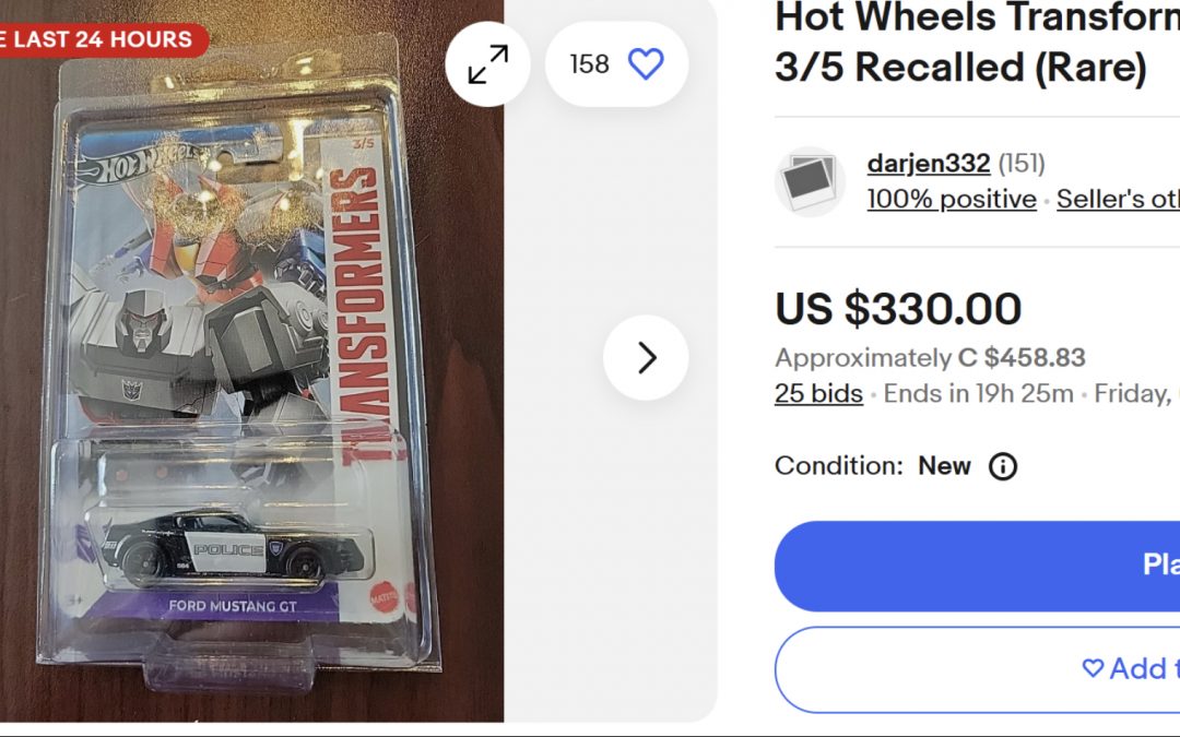 Revised Hot Wheels Barricade has Turned Recalled Release into a Pricey Collectible