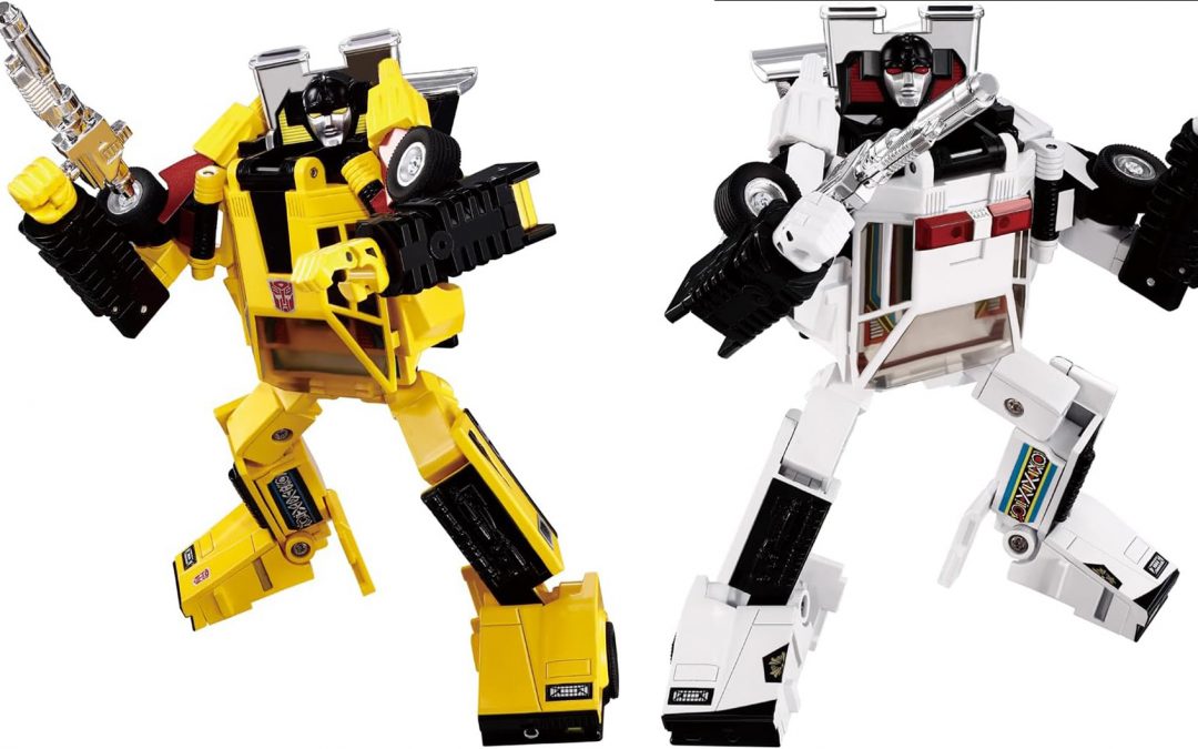 Transformers Missing Link C-05 Sunstreaker & C-06 Cordon Official Stock Images