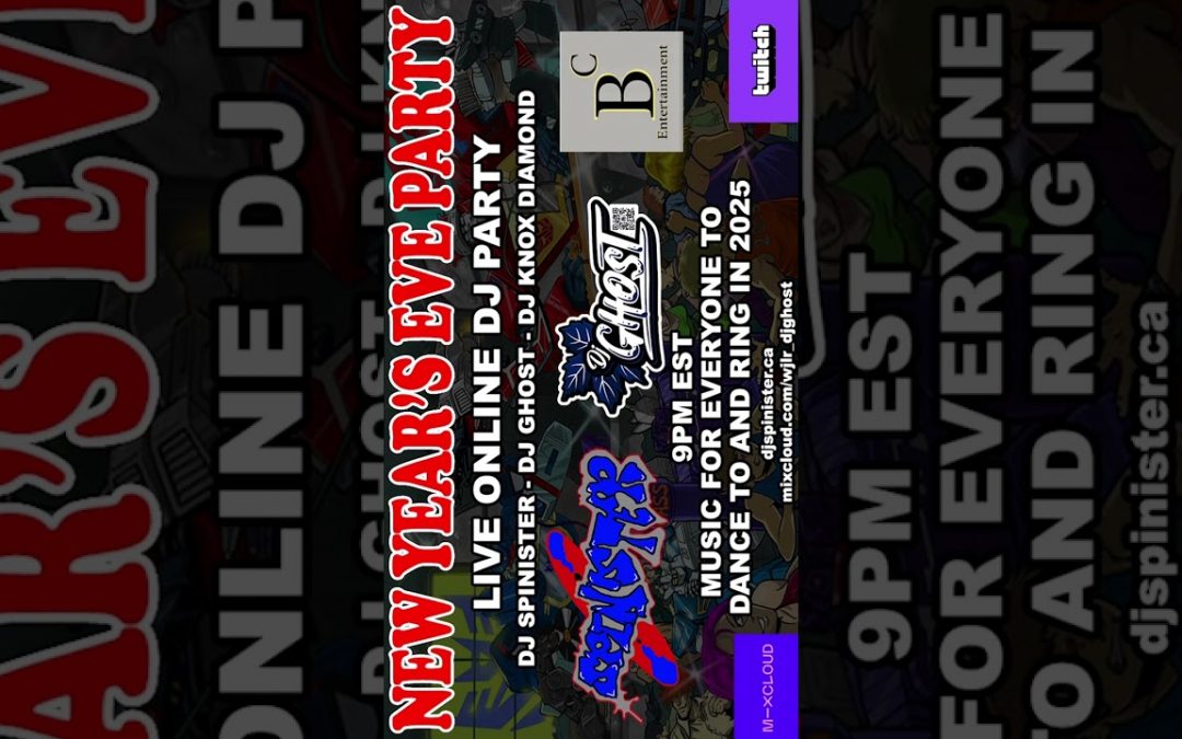 Ring in the New Year with DJ Ghost, DJ Spinister and DJ Knox Diamond as we play a bit of everything!