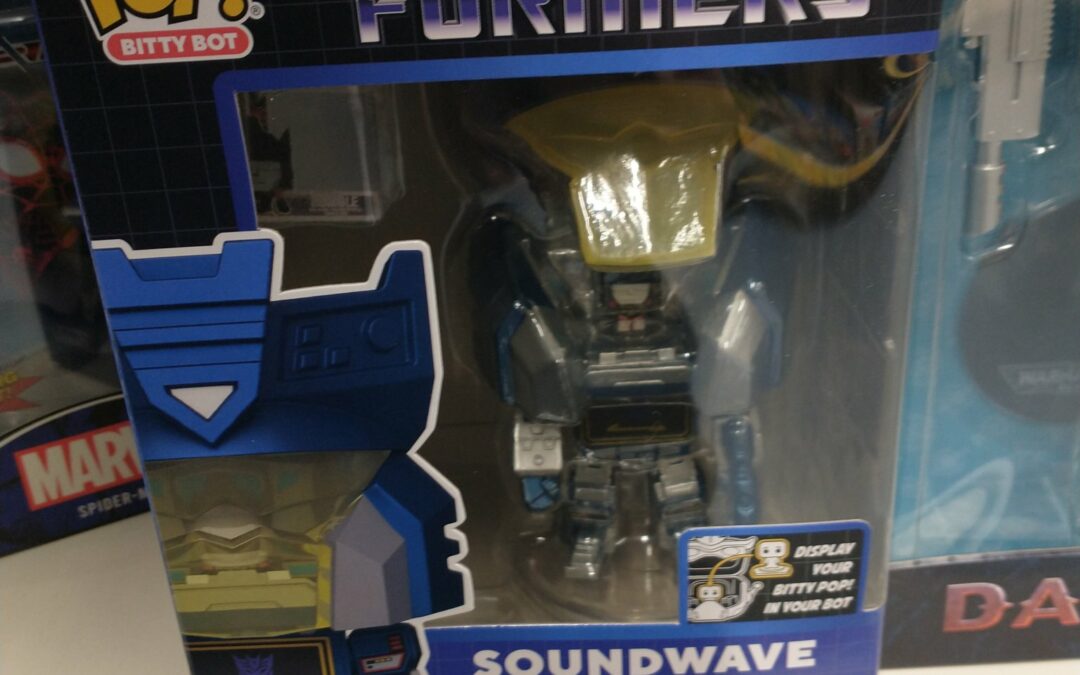 Funko Pop Transformers Bitty Bot Soundwave & Rumble Out In The UK