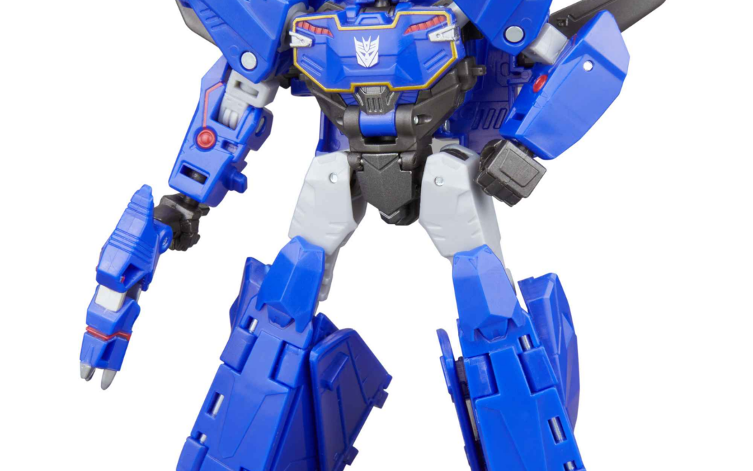 Transformers Earthspark Deluxe Hashtag and Soundwave New Stock Images
