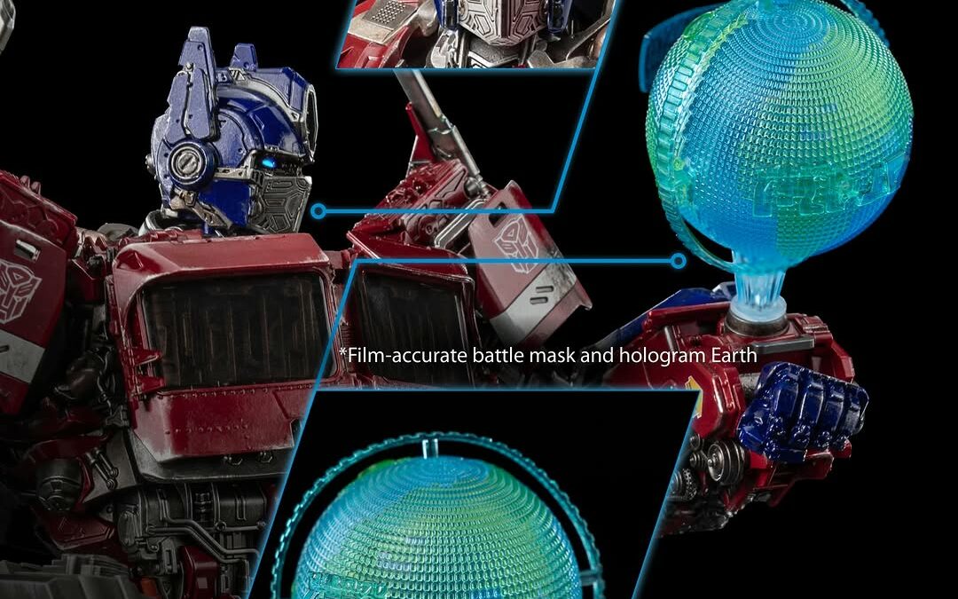 Threezero DLX Bumblebee Movie Optimus Prime (Cybertronian Mode) Mask & Hologram Update