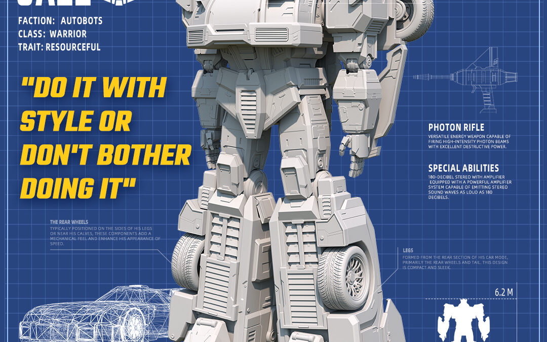 Transformers: Eternal War Mobile Game – Jazz CAD Design