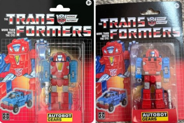 In Hand Images of Walmart Exclusive Retro Bumblebee and Gears Show Changes to Packaged Look and Comparisons