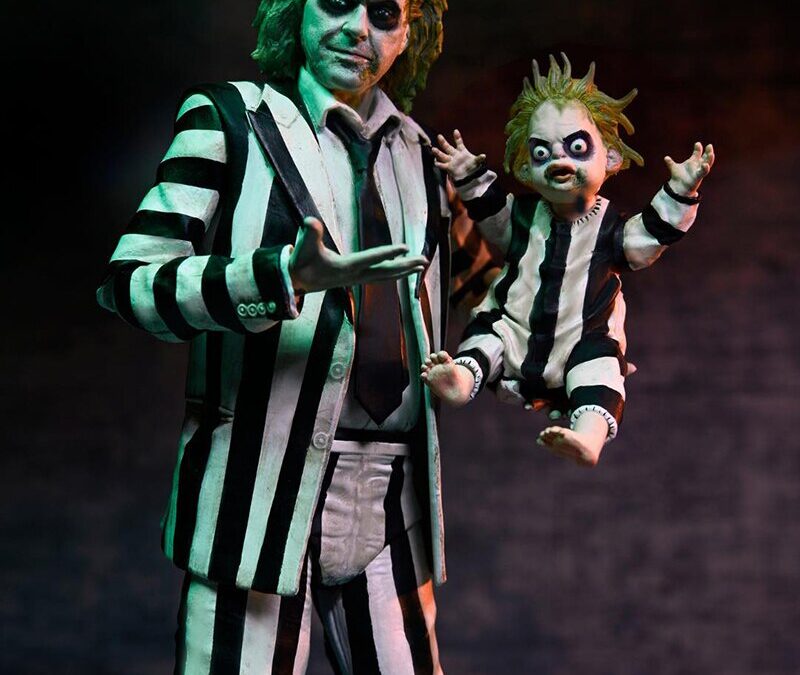 NECA Beetlejuice Beetlejuice – Ultimate Striped Suit Beetlejuice 7" Scale Action Figure