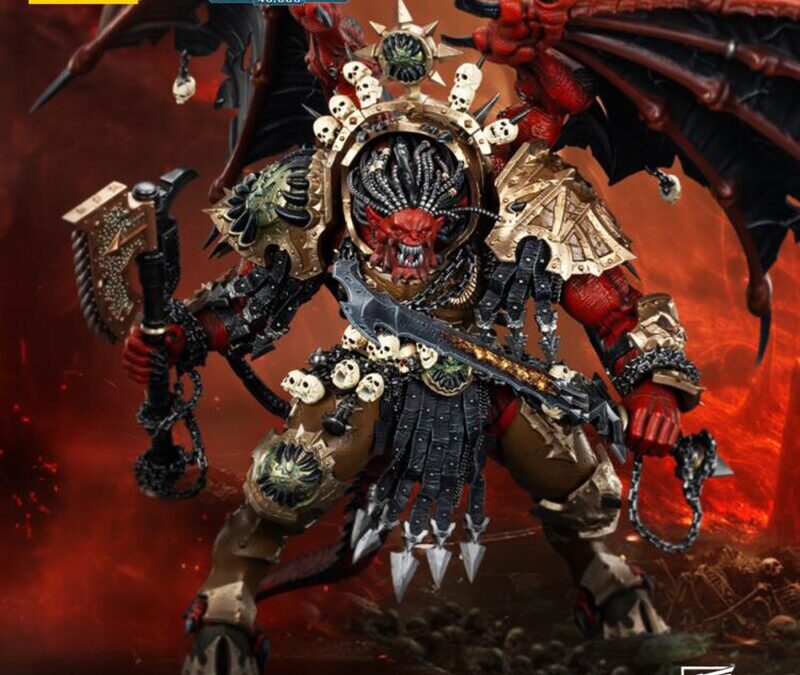 Pre-order Alert: JoyToy Warhammer 40K World Eaters Angron, Daemon Primarch of Khorne 1/18 Scale Action Figure