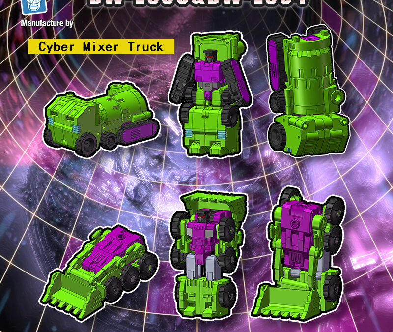 Dr Wu DW-ES03 Cyber Shovel Loader & DW-ES04 Cyber Mixer Truck (War Within Scrapper & Mixmaster)