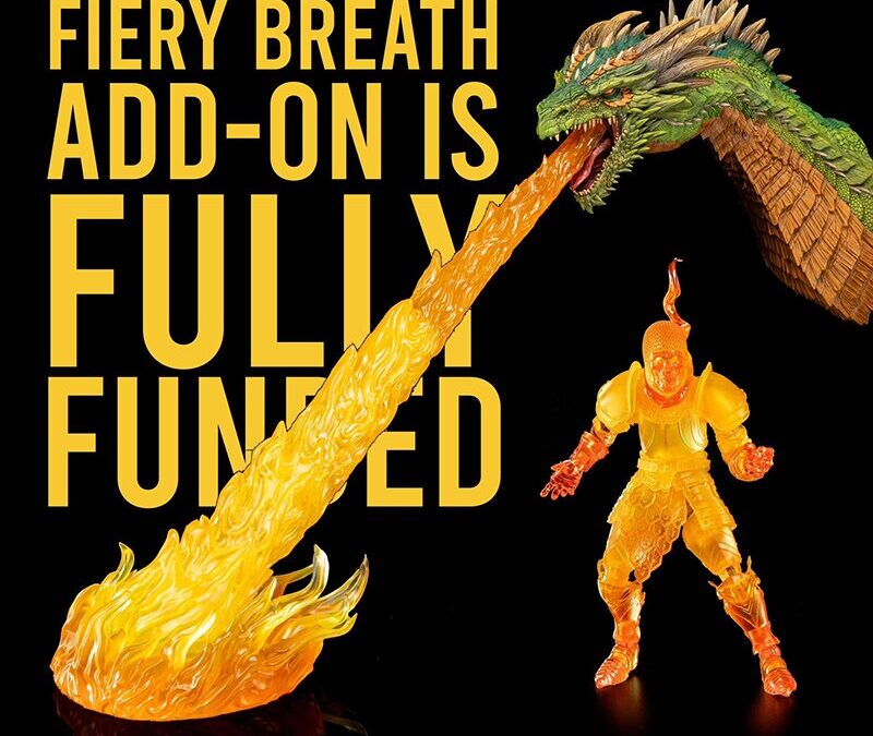 Four Horsemen Mythic Legions: Beyithirr the Green Dragon 1/12th Scale Figure: The Fiery Breath set has Funded