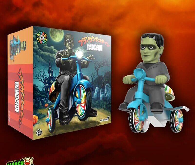 Pre-order Alert: Super7 Universal Monsters Super Cycles Frankenstein (Black with Blue Trike)