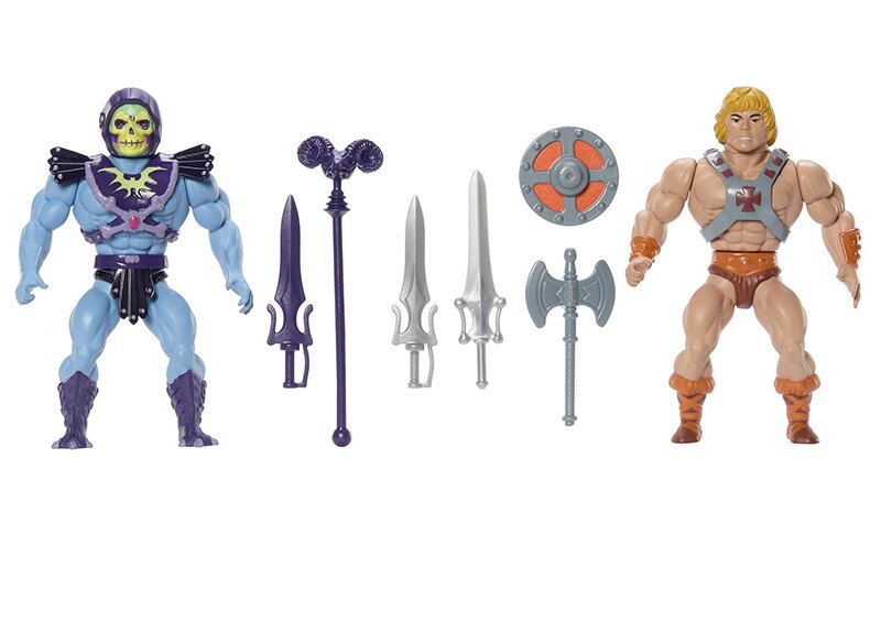 Mattel Masters of the Universe Origins Vintage Style He-man vs Skeletor 2-pack