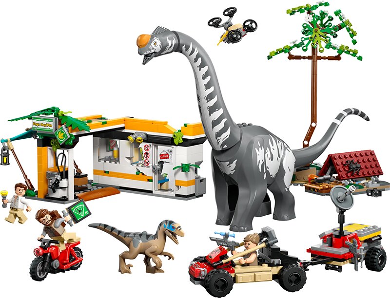LEGO Jurassic World Raptor & Titanosaurus Tracking Mission Set