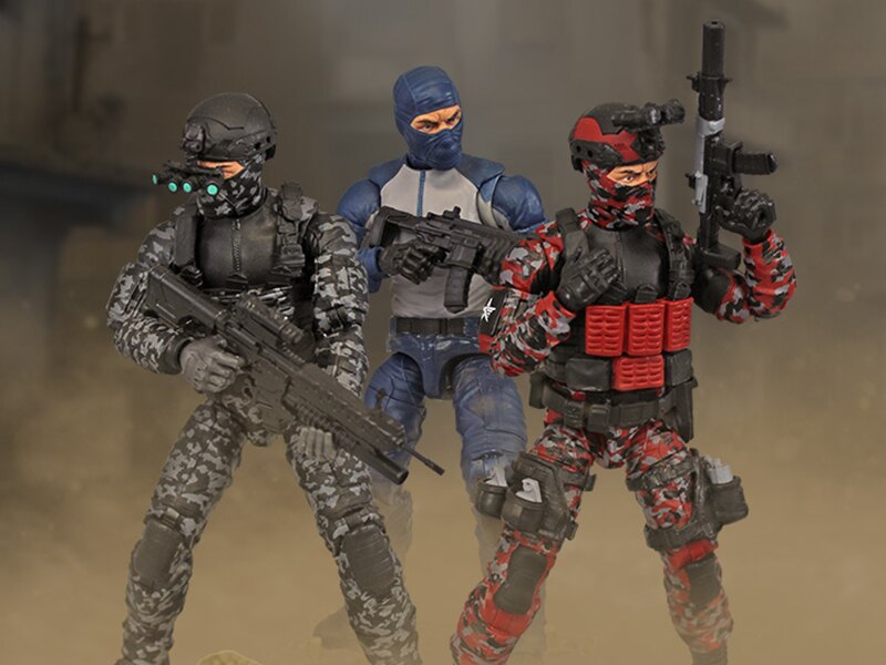 Pre-order Alert: Valaverse Action Force 1/12 Scale Ghost Operator, Crimson Shadow & Maritime Corps Figures