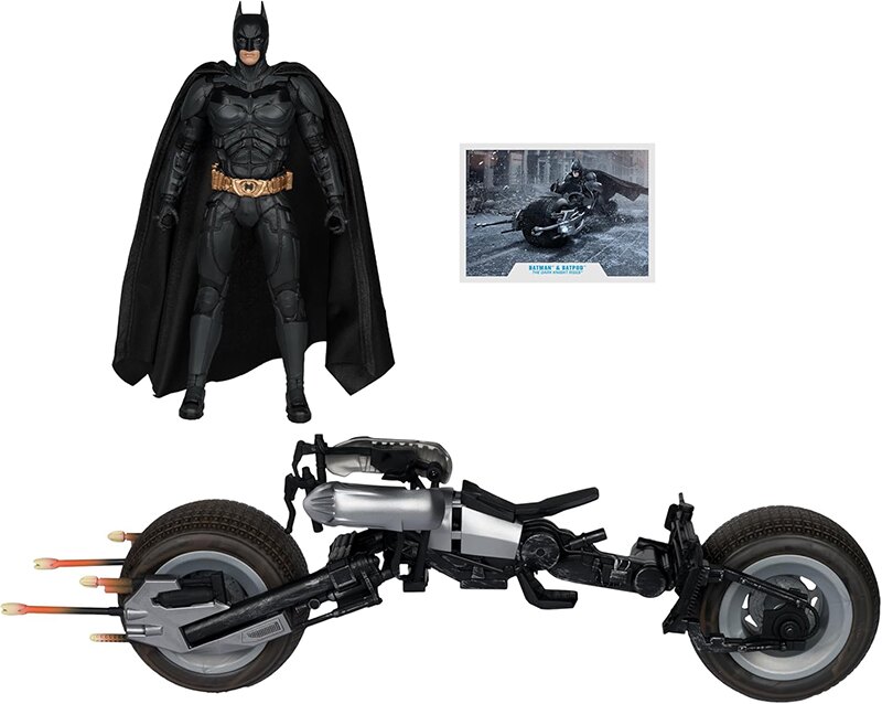 McFarlane Toys DC Multiverse Batpod and Batman (The Dark Knight Rises) Gold Label 7in Action Figure and Vehicle 2-Pack Confirmed as a Target Exclusive