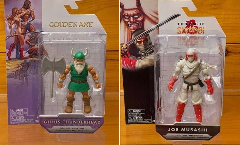 Jakks Pacific Sega Golden Axe Gilius Thunderhead and Revenge of Shinobi Joe Musashi 4-inch figures