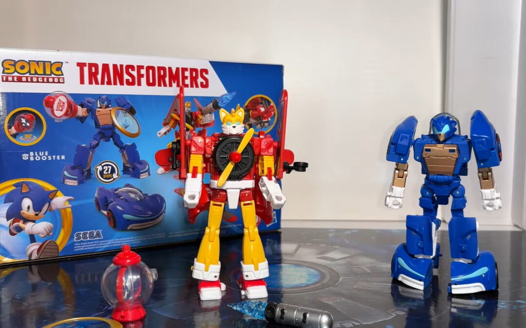 Transformers x Sonic Collaboration: Blue Booster and Wingtail In-Hand Images