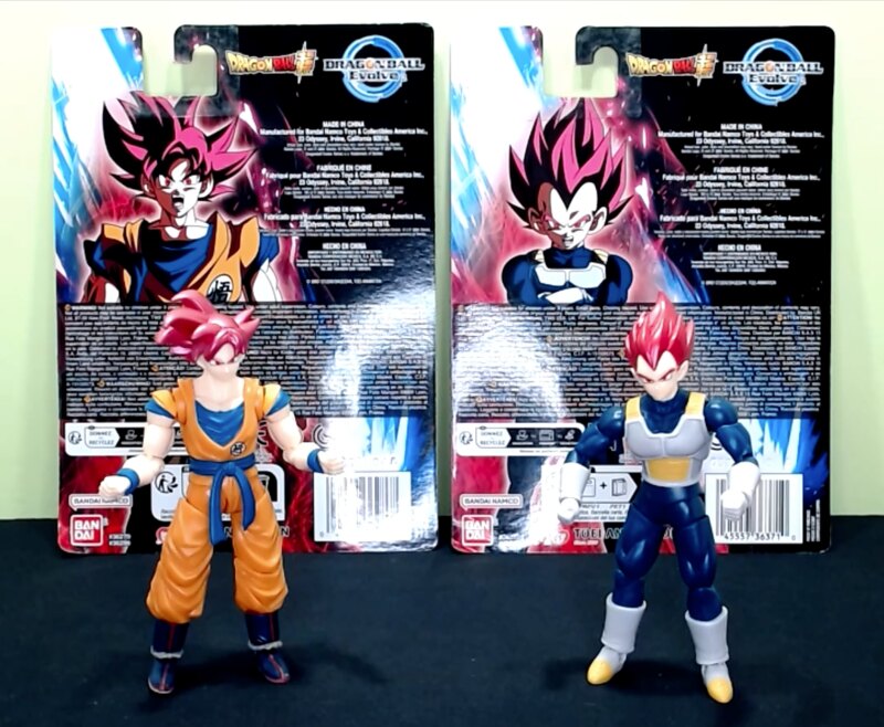 Bandai Dragon Ball Evolve Super Saiyan Gods Goku & Vegeta Video Reviews And Images