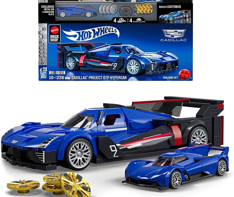 Pre-order Alert: Mattel Brick Shop Hot Wheels Speed Series Cadillac Project GTP Hypercar Building Set