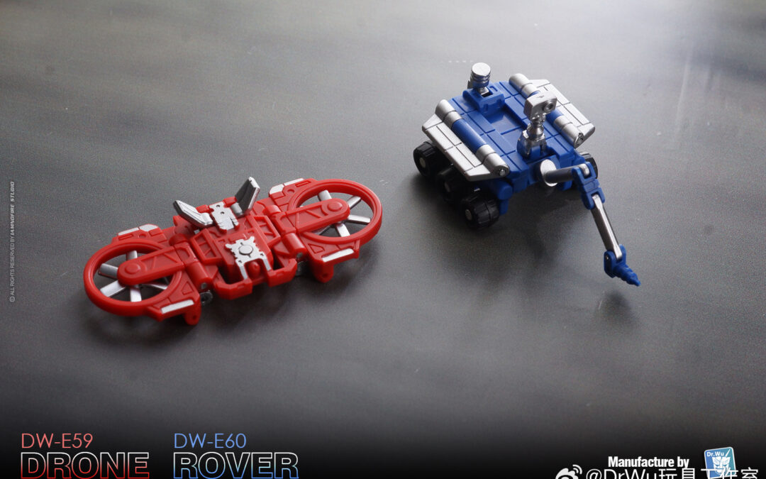 Dr Wu DW-E59 Drone & DW-E60 Rover (Cassette Drones For Siege/Netflix/Legacy Soundwave) Reissue & Variant