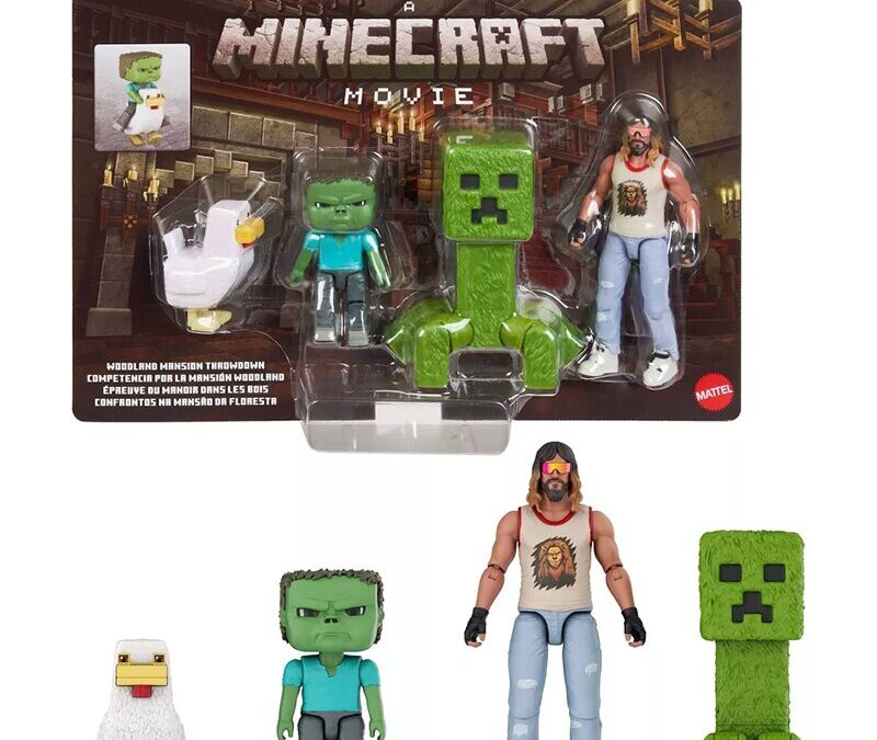 Pre-order Alert: Mattel Minecraft Woodland Mansion Throwdown Toy Action Chicken Jockey Figure Multipack