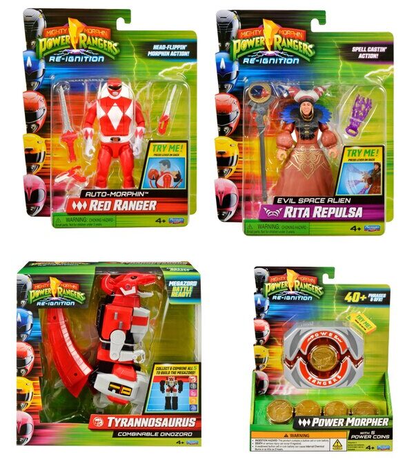 New Playmates Toys Mighty Morphin Power Rangers: Re-Ignition Official Product Images