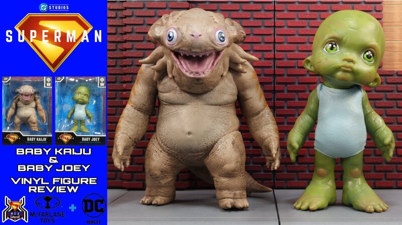 McFarlane Toys DC Direct Superman Movie Baby Kaiju & Baby Joey DCU Vinyl Figures Video Review And Images