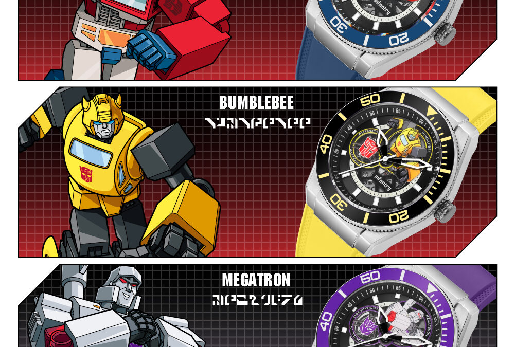 Infantry X Transformers 40th Anniversary Modular Mechanical Watches Kickstarter Announcement