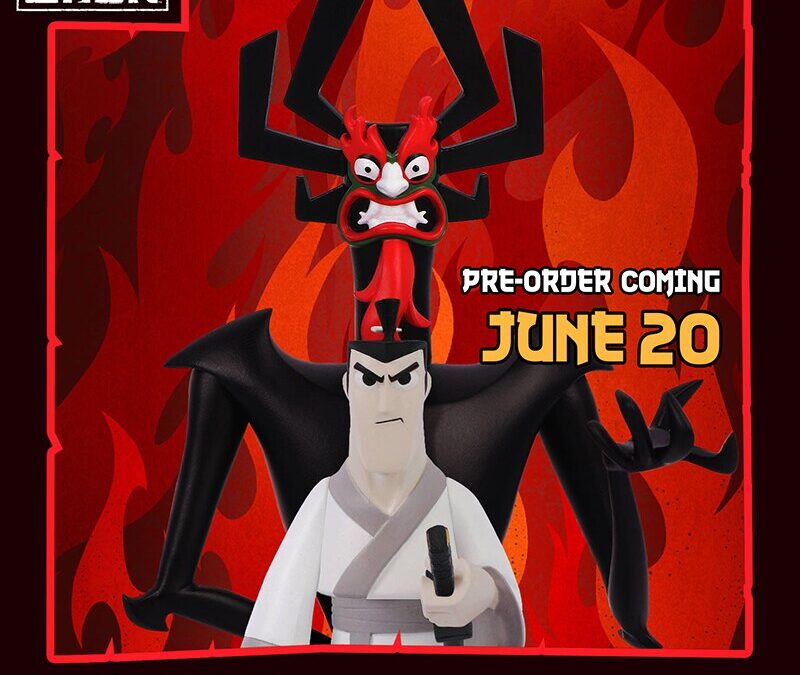 Mezco Toyz 5 Points Samurai Jack & Aku Set Coming June 20th