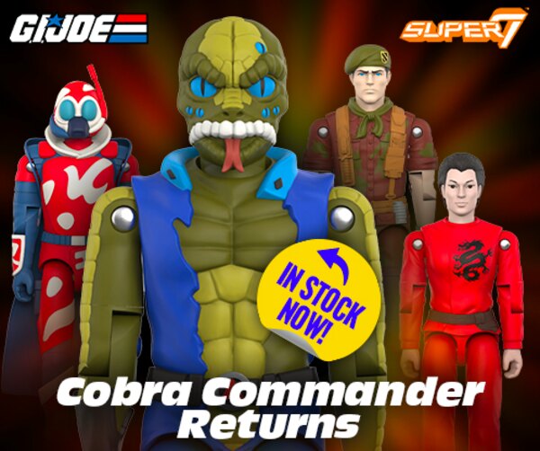 G.I. Joe Cobra Commander (Once a Man) ReAction+ Figure In-Stock At EE