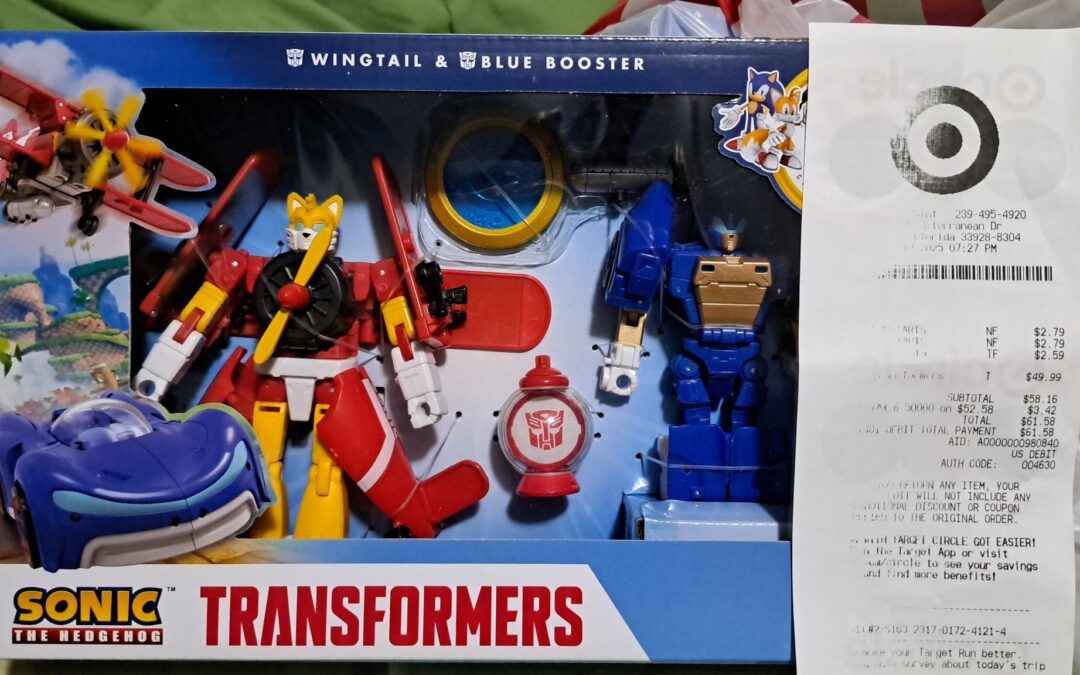 Sonic x Transformers Wingtail & Blue Booster 2-Pack Available At US Retail