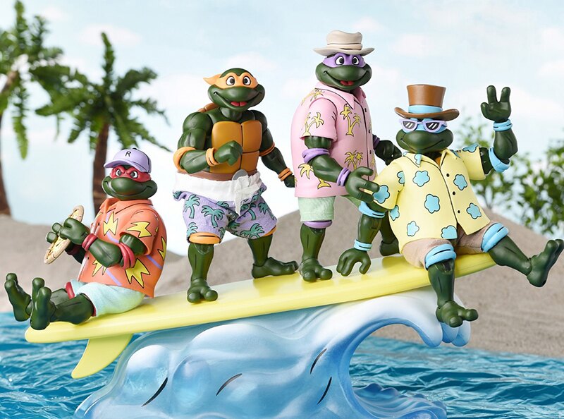 NECA Teenage Mutant Ninja Turtles (Cartoon) – Sewer Surfing Turtles 7 Scale Action Figure 4-Pack (2025 Con Exclusive)