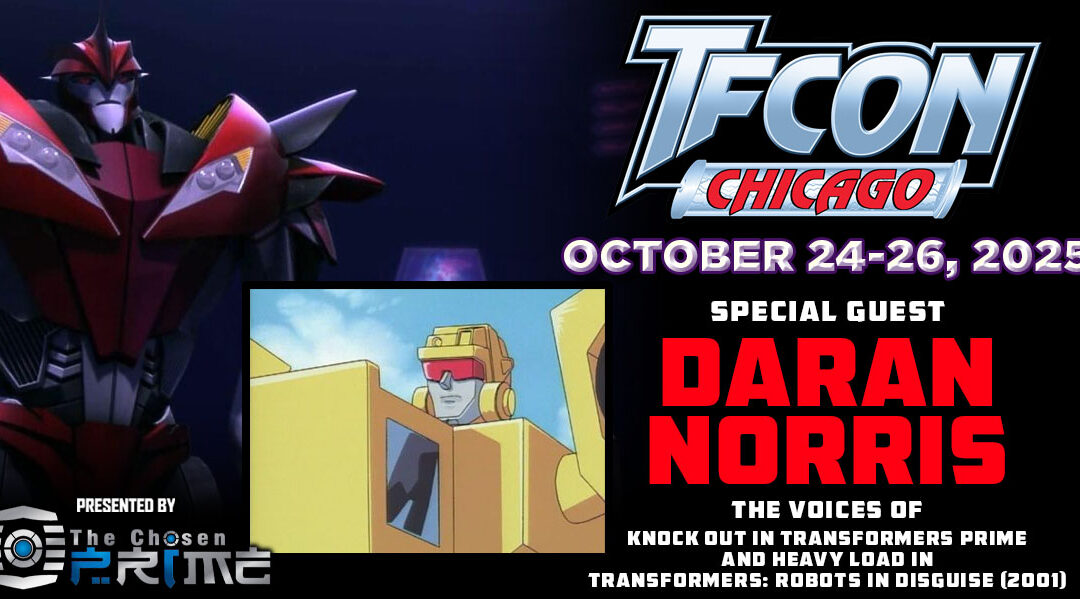 Transformers voice actor Daran Norris to attend TFcon Chicago 2025