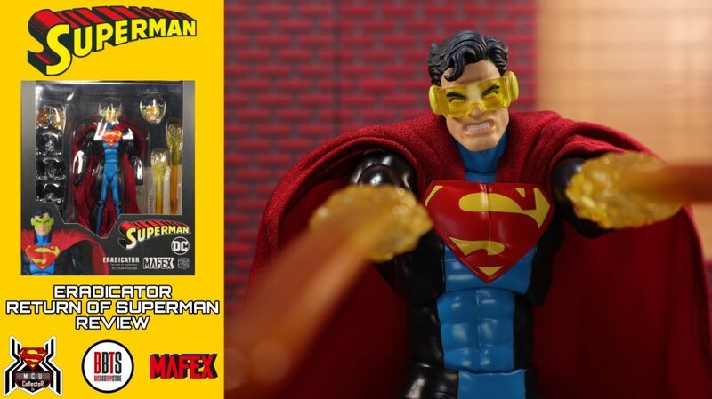 Mafex No 219 Eradicator Last Son of Krypton Return of Superman Figure Video Review And Images
