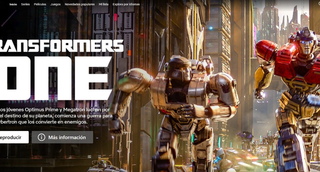 Transformers One Available For Streaming On Netflix In Latin America