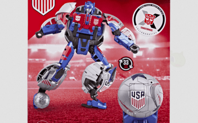 Transformers x US Soccer Federation Breakaway New Stock Image