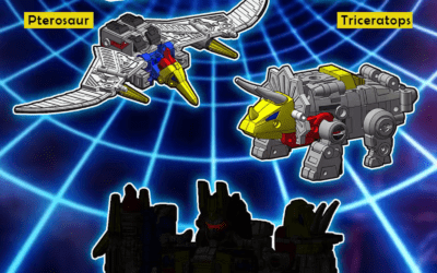 Dr Wu DW-E64 Pterosaur & DW-E65 Triceratops (Micromaster Scale Swoop & Slag) Color Renders