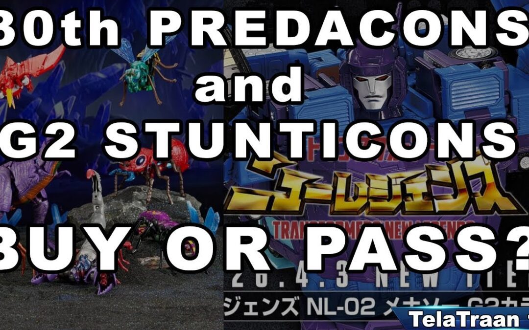 30th ANNIVERSARY BEASTWARS PREDACONS and G2 STUNTICONS – BUY OR PASS? #transformers