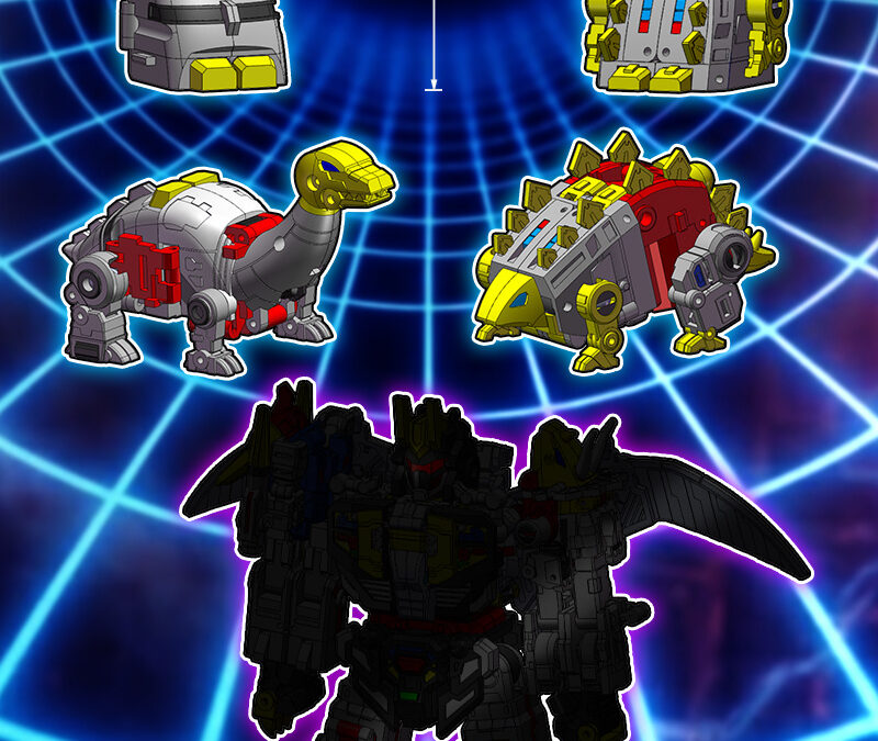Dr Wu DW-E66 & DW-E67 Tanystropheus & Stegosaurus (Micromaster Scale Sludge & Snarl) Color Renders