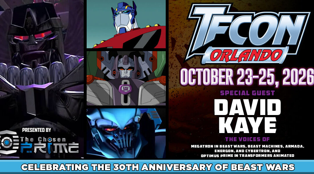 Transformers voice actor David Kaye to attend TFcon Orlando 2026